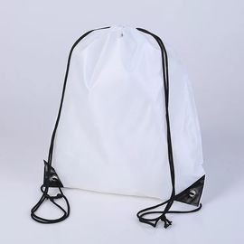Κίνα Άσπρο σακίδιο πλάτης Drawstring Trainning, αδιάβροχη μεγάλη αθλητική τσάντα Drawstring προμηθευτής