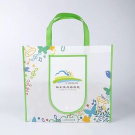Κίνα Φιλική πράσινη πτυσσόμενη τσάντα Tote Eco με την αιφνιδιαστική εκτύπωση όφσετ περάτωσης προμηθευτής