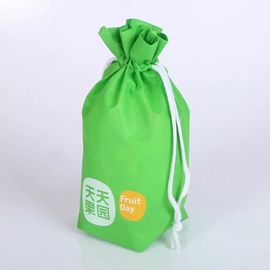 Κίνα Τσάντα θερινού πράσινη Drawstring, ελαφριές τσάντες δώρων Drawstring υφασμάτων προμηθευτής