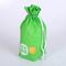 Τσάντα θερινού πράσινη Drawstring, ελαφριές τσάντες δώρων Drawstring υφασμάτων προμηθευτής