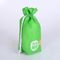 Τσάντα θερινού πράσινη Drawstring, ελαφριές τσάντες δώρων Drawstring υφασμάτων προμηθευτής