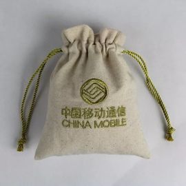 Φιλική τσάντα Drawstring καμβά βαμβακιού Eco για την εκτύπωση οθόνης μεταξιού αγορών