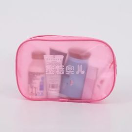 Ρόδινη πλαστική τσάντα PVC Makeup με τη μαγική επιφάνεια ραψίματος τεχνών ταινιών και σειράς