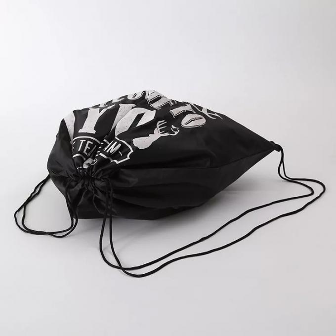 Τυπωμένες λογότυπο τσάντες δώρων Drawstring/μαύρες τσάντες Drawstring βαμβακιού ταξιδιού