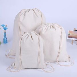 Κίνα Φιλική τσάντα Drawstring καμβά βαμβακιού Eco με την εκτύπωση μεταφοράς θερμότητας προμηθευτής